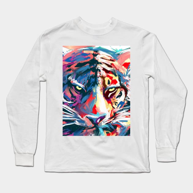 Tiger Long Sleeve T-Shirt by mailsoncello